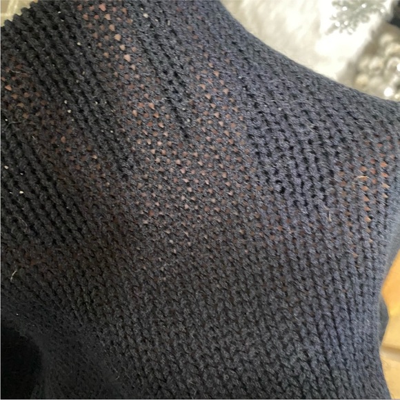 Vintage Black Pearl Ribbon Design Knit Sweater Size large - Picture 6 of 7